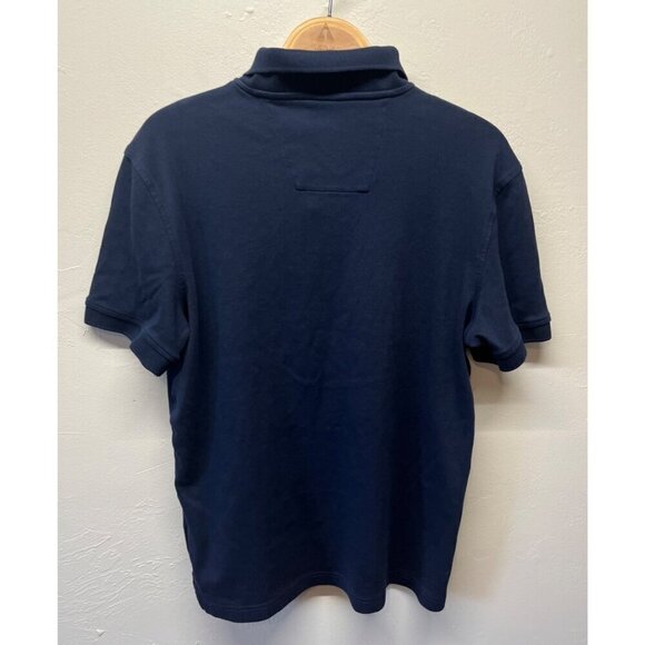 Nautica Mens Large Polo Shirt Embroidered Logo Sailboat Preppy Coastal Blue - Picture 4 of 7